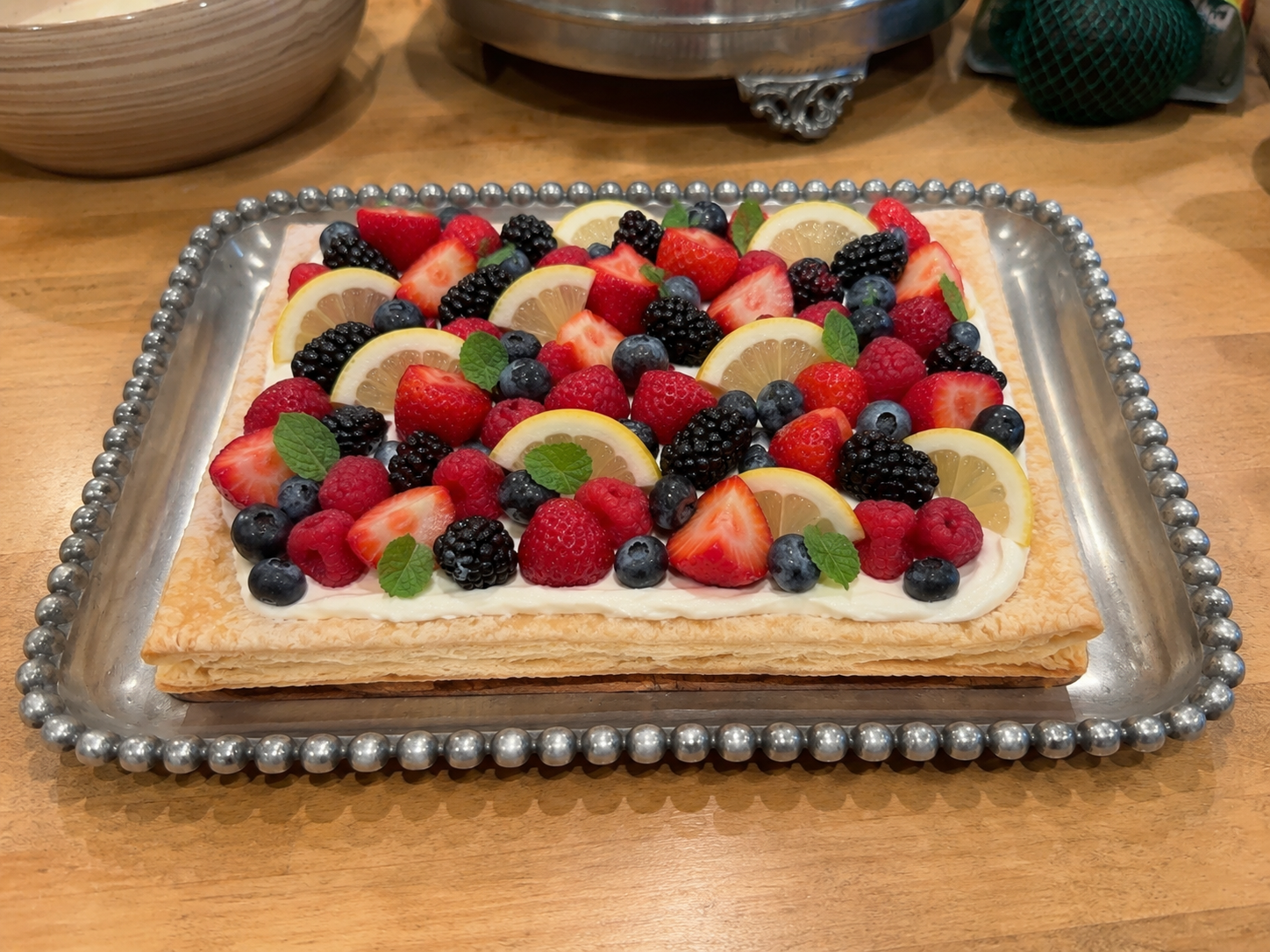 Mascarpone Berry Puff Pastry Tart Recipe