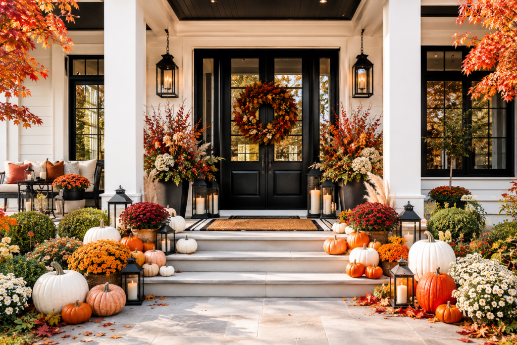 How to Decorate Your Front Porch for Fall Without Making It Look Cluttered