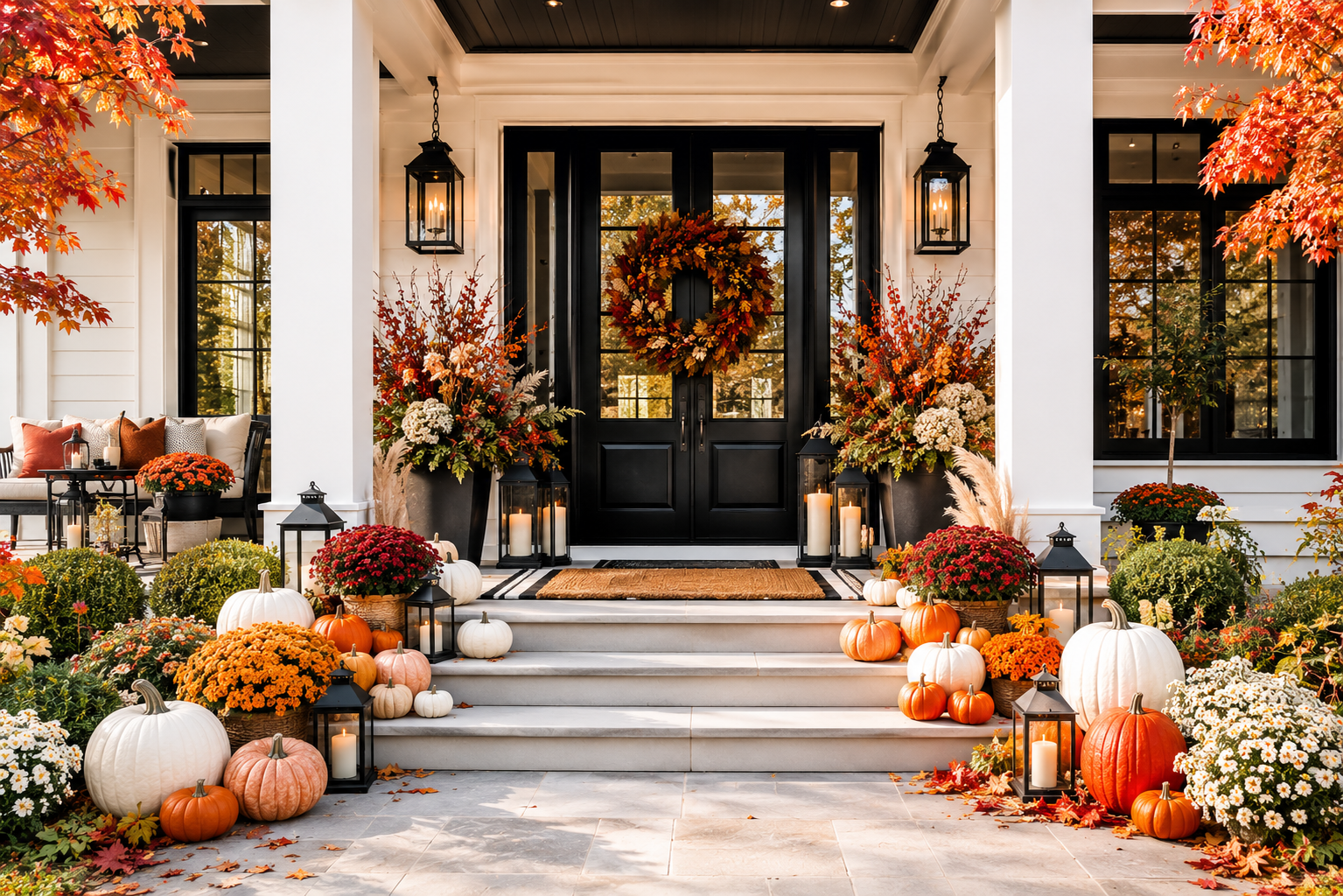 How to Decorate Your Front Porch for Fall Without Making It Look Cluttered